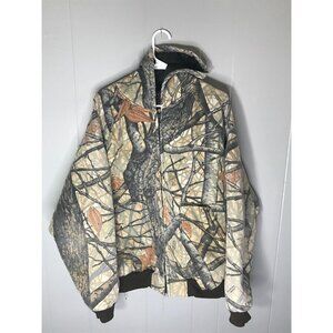 Vintage Clarkfield Outdoors Treebark Camouflage Camo Hunting Jacket Sz XL